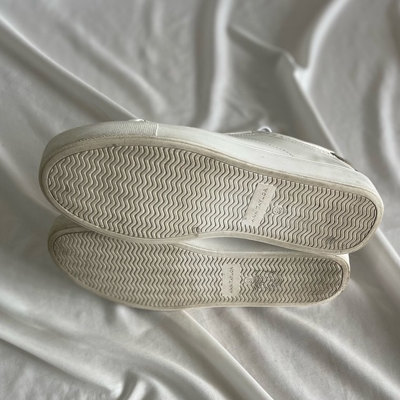 Ann Taylor Savannah Leopard Print Haircalf Leather Sneaker Stitched Size 8.5 - Picture 9 of 12